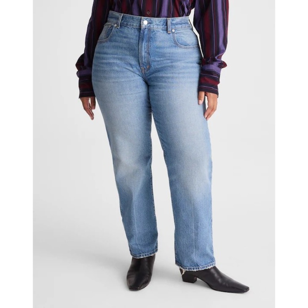 Alexa Chung Madewell Plus Franny Straight Jean Oakwick Wash Size 22W